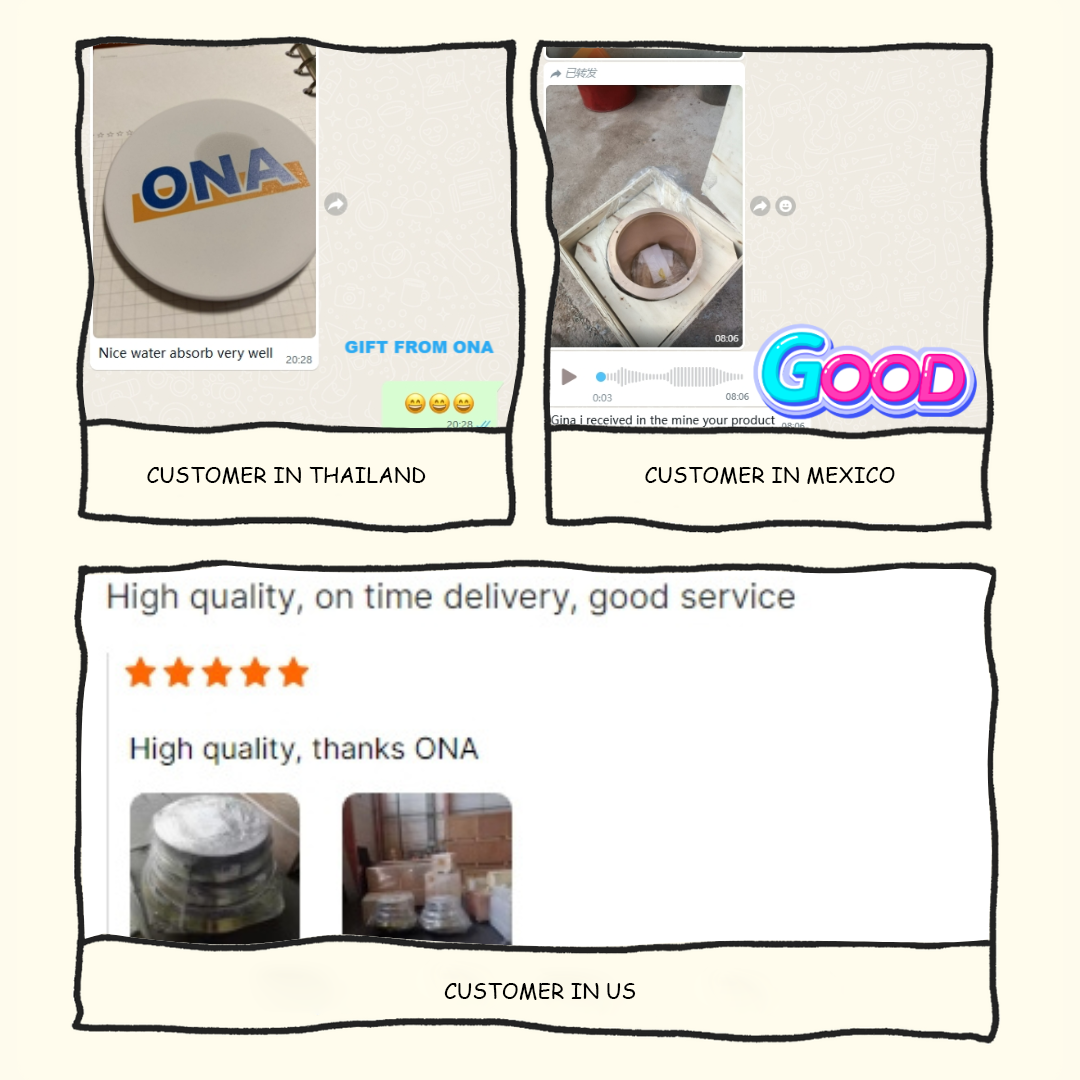 ONA has received positive feedback from customers in different countries