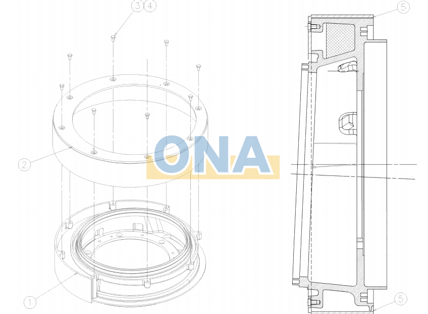 HP400 Counterweight liner