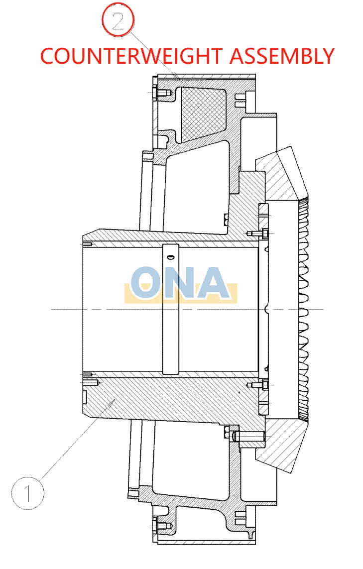 Metso Counterweight Assembly