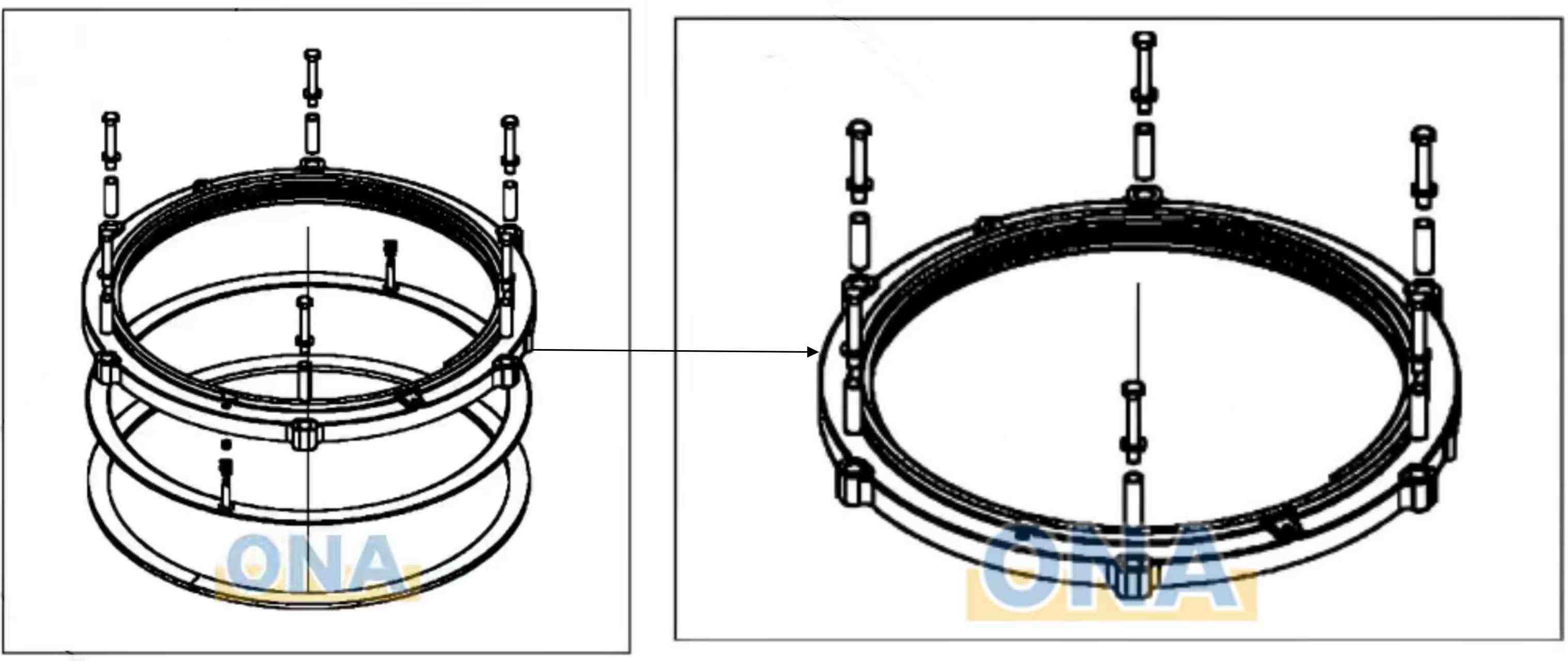 clamping ring assembly clamping ring assembly