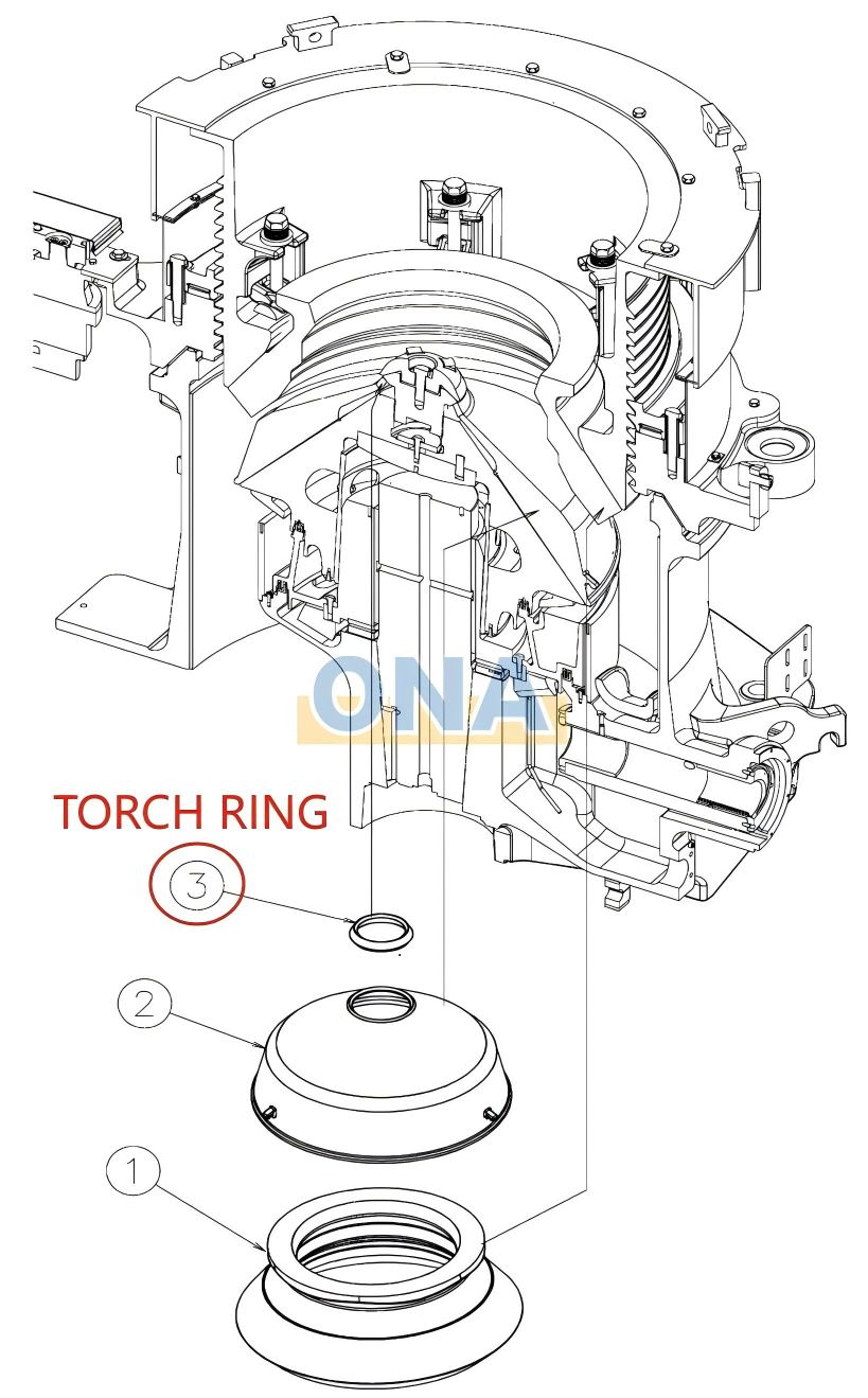 HP4 ONA-N90259601_1 Liner Set includes Torch Ring