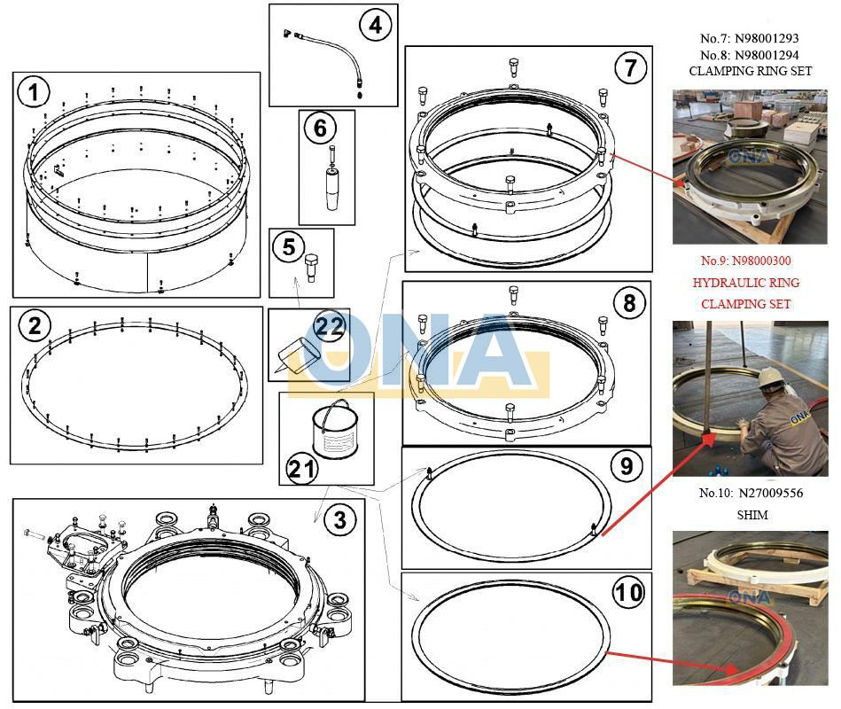 hp6 clamping ring assembly hp6 clamping ring assembly