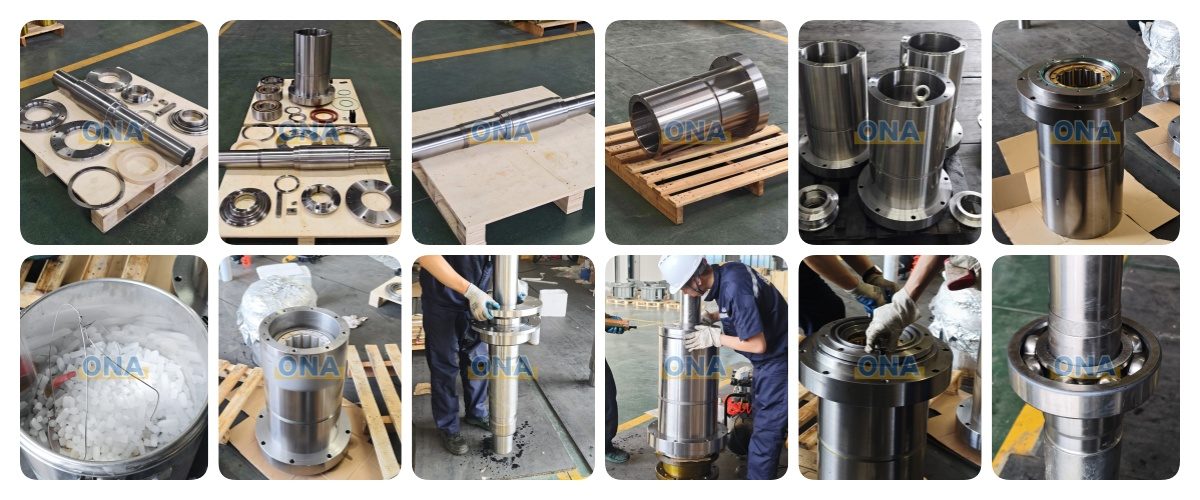 Shaft assembly with housing vsi crusher
